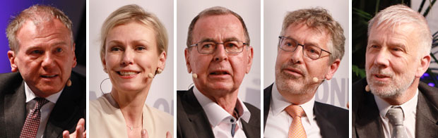 Armin Wolf, Silvia Richter, Klaus Kaldemorgen, Philipp Vorndran und Ulrich Kaffarnik