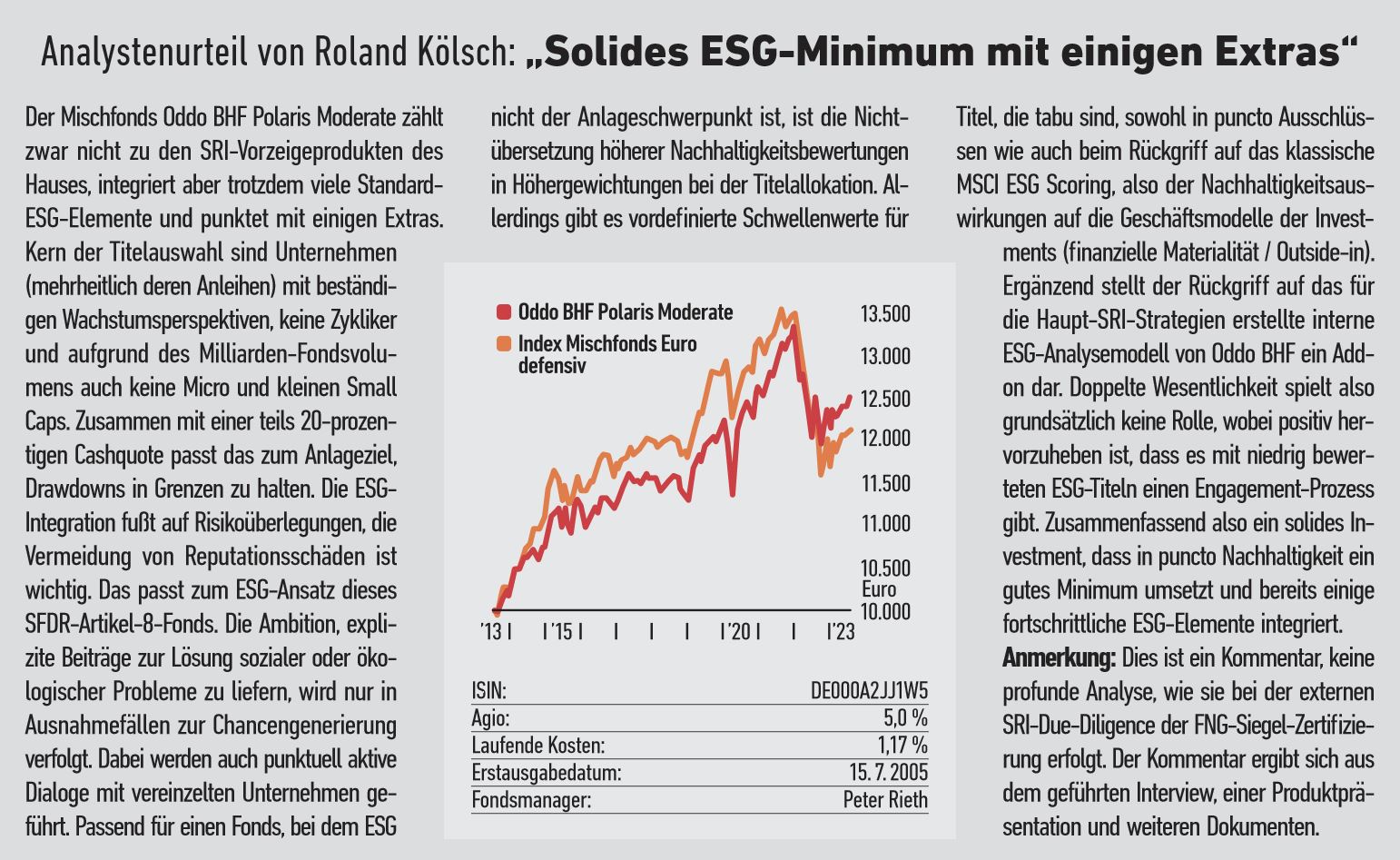 „Unser ESG-­Ansatz basiert im Prinzip auf drei Säulen“ | 3/2023 | Markt ...