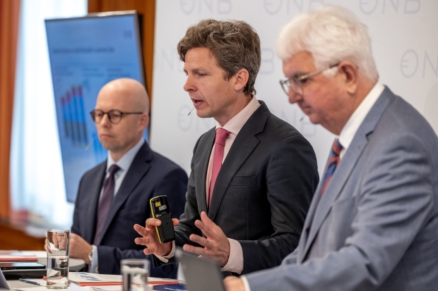 Markus Schwaiger, Thomas Steiner und Robert Holzmann, OeNB (v.l.n.r.)
