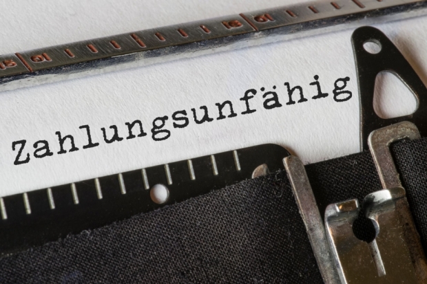 Zahlungsunf&auml;hig