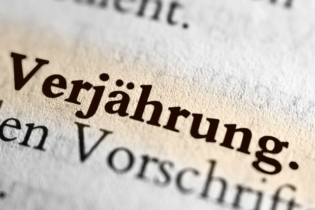 Schriftzug: Verj&auml;hrung
