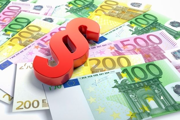 Geldscheine in Euro mit Paragraphenzeichen Geldscheine in Euro mit Paragraphenzeichen