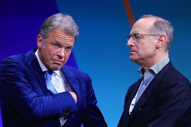 Christian Sewing (li.) und Oliver Bäte