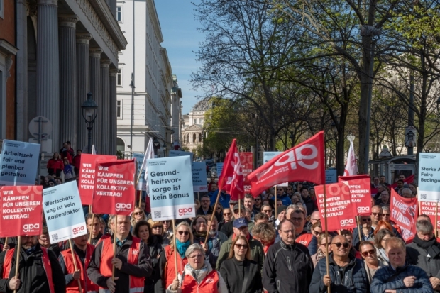GPA-Kundgebung am 7. April 2026 in Wien