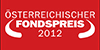 Österreichischer Fondspreis 2012 in der Kategorie "Mischfonds Global Ausgewogen"