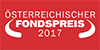 Österreichischer Fondspreis 2017 in der Kategorie "Mischfonds Global flexibel "
